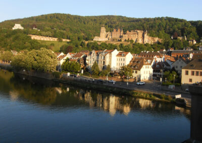 Auf der Alten Brücke in Heidelberg