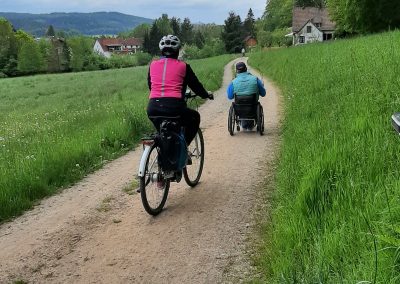Etappe 4, Variante 2: mit Rolli und Fahrrad durchs Ulfenbachtal