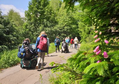 Unterwegs zur Eröffnung des Komfortwanderwegs 2: Vom P Langer Kirschbaum zum Weissen Stein