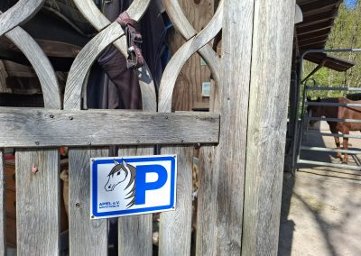 Eine Wander · reit · station im Eiterbachtal. Das ist unterhalb von der Stiefel · hütte.